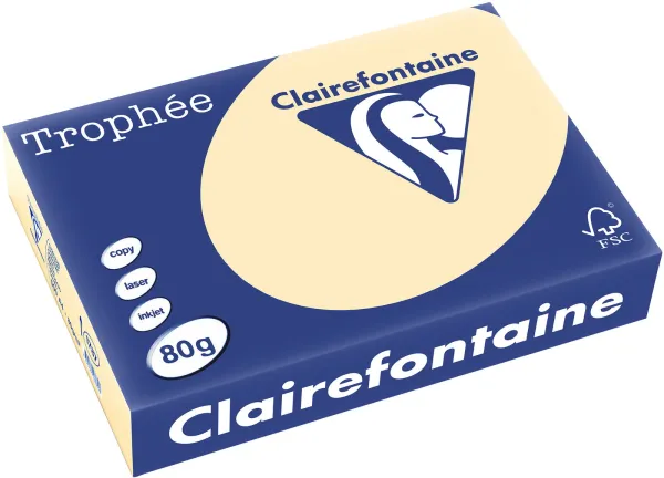 Q-connect Trophee carta per fotocopie A4 80g giallo pastello