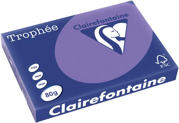 Q-connect Trophee carta per fotocopie A3 80g viola intenso 500 fogli