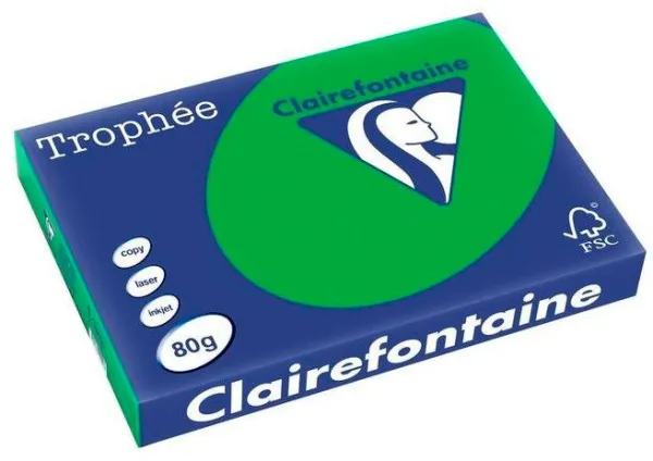 Q-connect Trophee carta per fotocopie A3 80g verde intenso 500 fogli